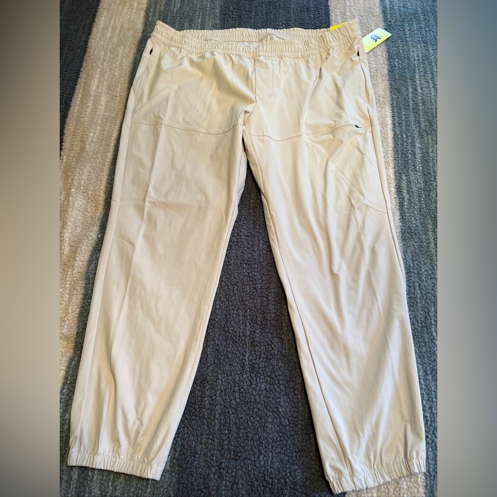 All in Motion Men's Utility Tapered Jogger Pants Stone XXL